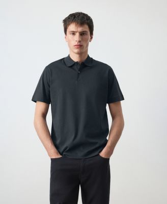 Men's Cotton Fine-Knit Polo Shirt