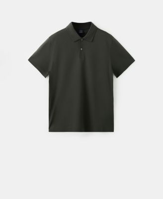 Men's Cotton Fine-Knit Polo Shirt