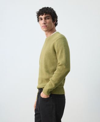 Men's Medium-Knit Microstructure Sweater