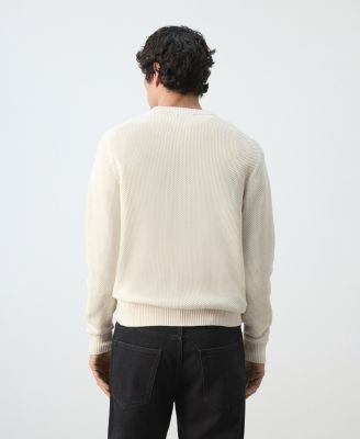 Men's Medium-Knit Microstructure Sweater