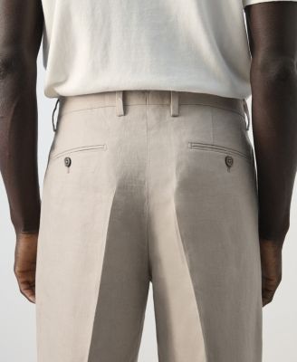 Men's Amalfi Linen Slim-Fit Suit Pants