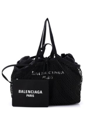 Medium 24/7 Drawstring Tote Mesh and Canvas