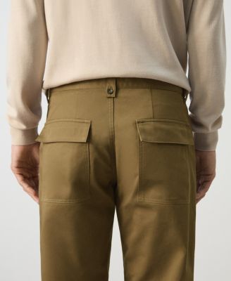 Men's Cotton Patch Pockets Pants