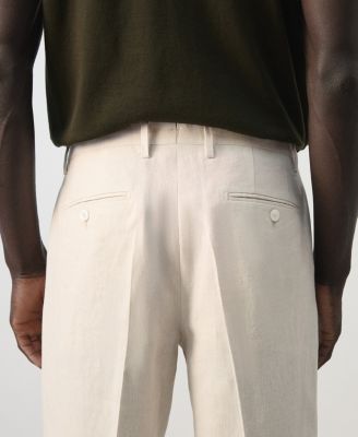 Men's Amalfi Linen Slim-Fit Suit Pants