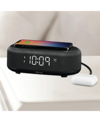 PowerBoost Bluetooth Alarm Clock and Wireless Charging Station