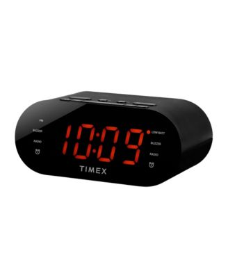 Timex T232 Dual-Alarm FM USB Charging Alarm Clock Radio