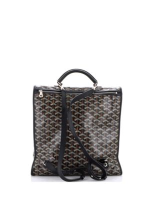 Saint Leger Briefcase Backpack Coated Canvas