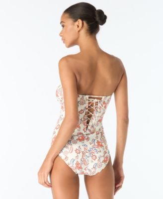 Women's Bandeau Neck One-Piece Swimsuit