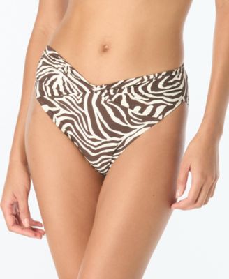 Women's Printed Twist-Front Swim Bottoms