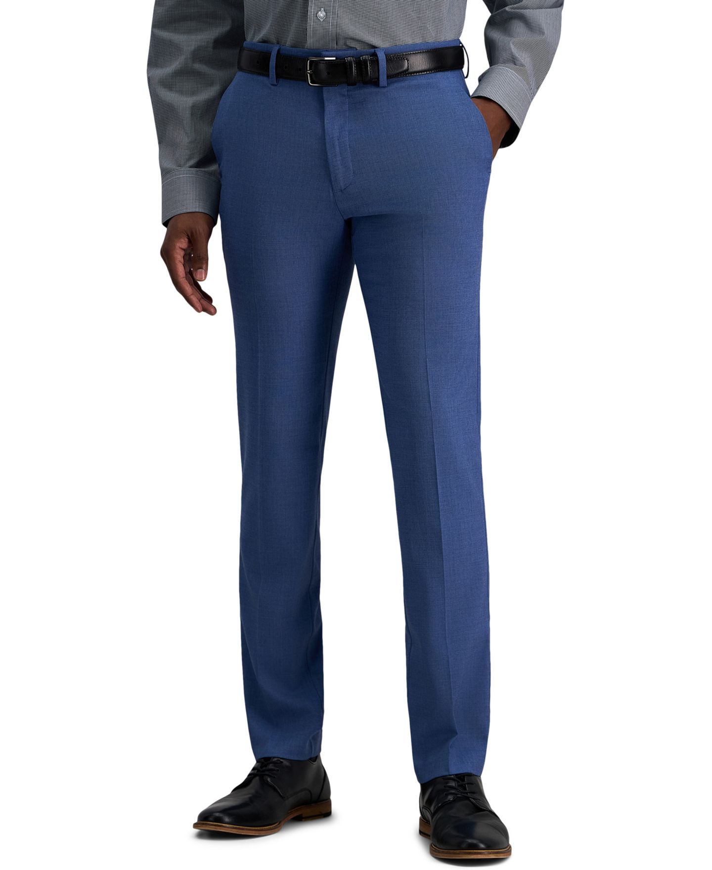 Мужские брюки Kenneth Cole Reaction Slim-Fit Dress Pants, цвет: Лазурный — фото 2