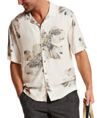 Men's Short-Sleeve Rayon Camp Shirt