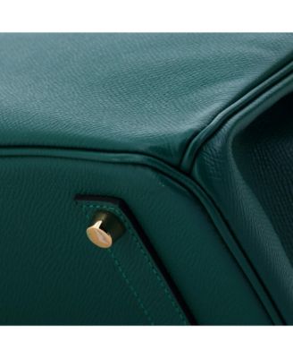 Birkin 35 Handbag Green Epsom with Gold Hardware