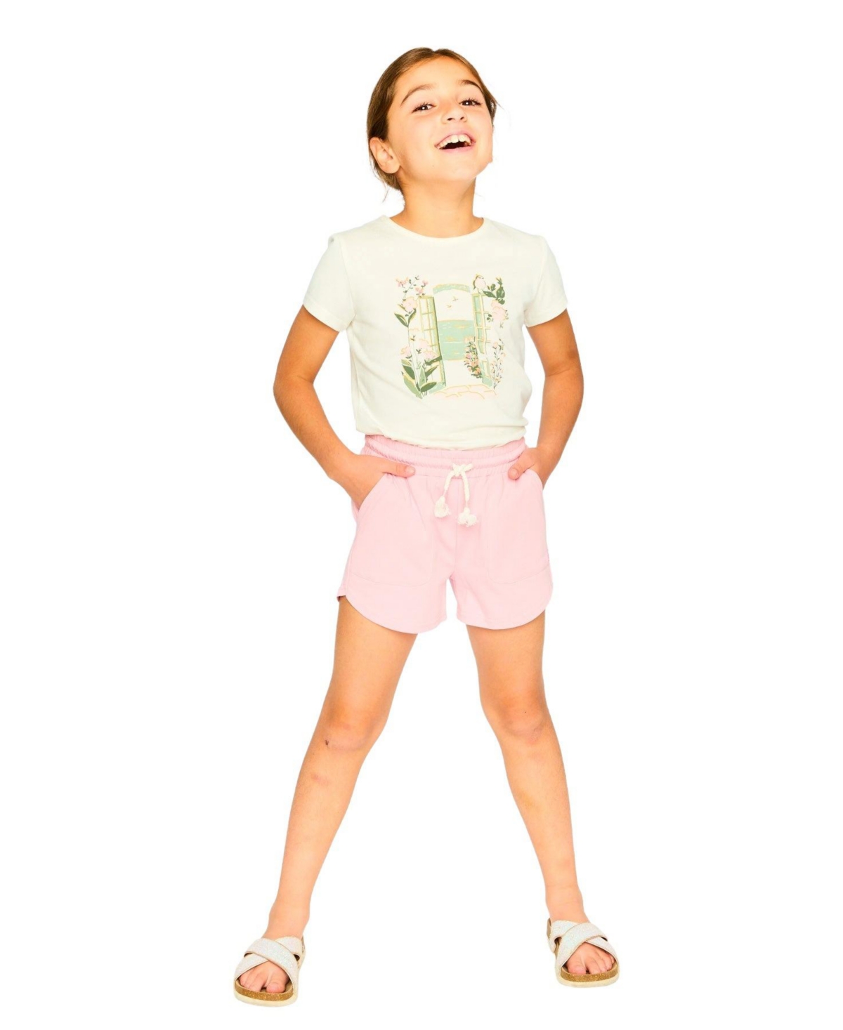 Deux par Deux Big Girls ganic Cotton Jersey T-Shirt