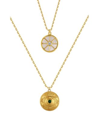 Compass Layered Necklace Set