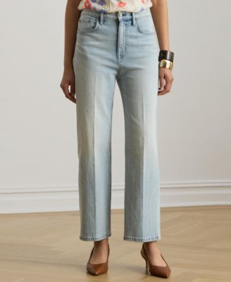 Women's High-Rise Straight Ankle Jeans