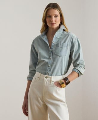 Women's Relaxed-Fit Long-Sleeve Shirt