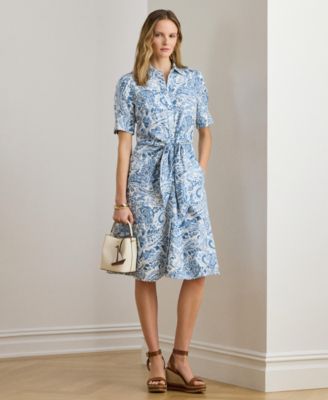 Women's Point Collar Shirt Dress