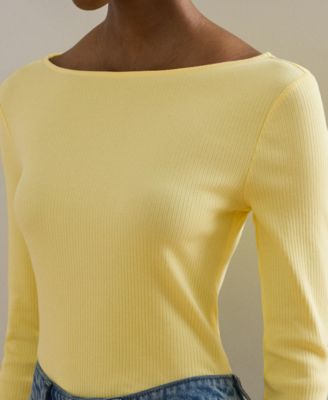 Women's Slim Fit Boat Neck Top