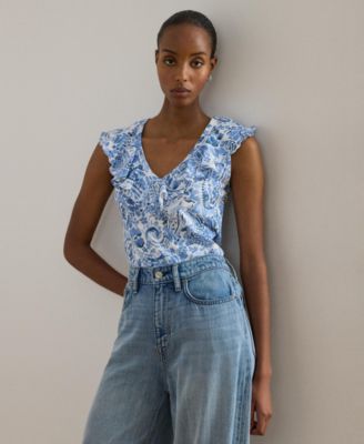 Women's Sleeveless V-Neck Top