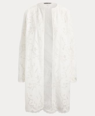 Women's Paisley-Eyelet Tunic Jacket