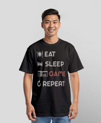 Nintendo Men's NES Eat Sleep Game Repeat Short Sleeve T-Shirt