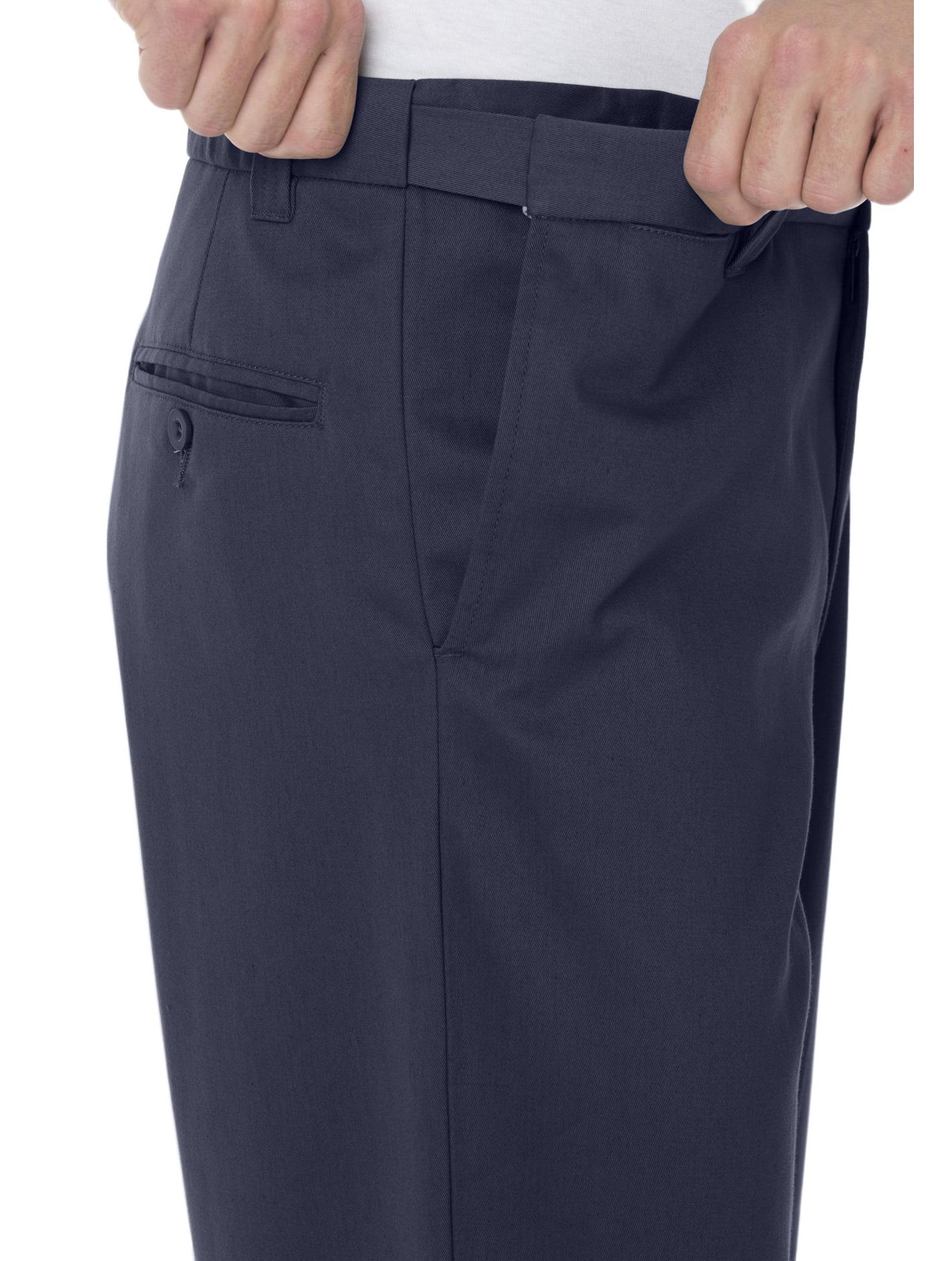 Men's Wide Leg Wrinkle Free Expandable Waist Pant