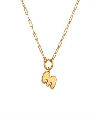 Oak Luna Bubble Up Initial Necklace - Letter m 166$