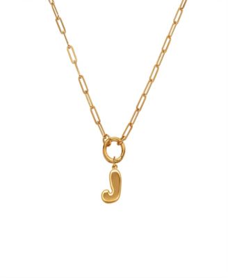 Oak Luna Bubble Up Initial Necklace - Letter j 166$