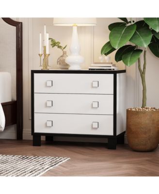 3-Drawer Bedroom Dresser , Modern Chest, Nightstand