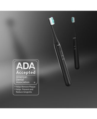 Icon Rechargeable Electric Toothbrush - ADA Accepted, Magnetic Holder, Slim Travel Case, 2 Brushing Modes, Smart Time