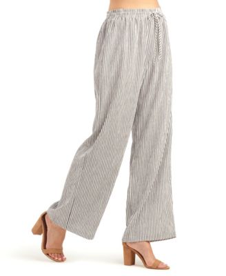 Women's Pucker Stripe Pull-On Pants