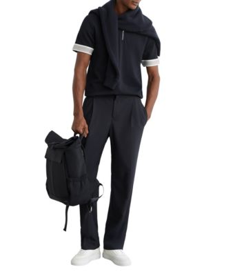 Men's Sleeve-Trim Half-Zip Polo Shirt