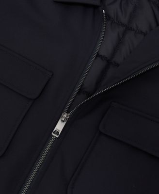 Men's Technical Quilted Zip-Front Overshirt