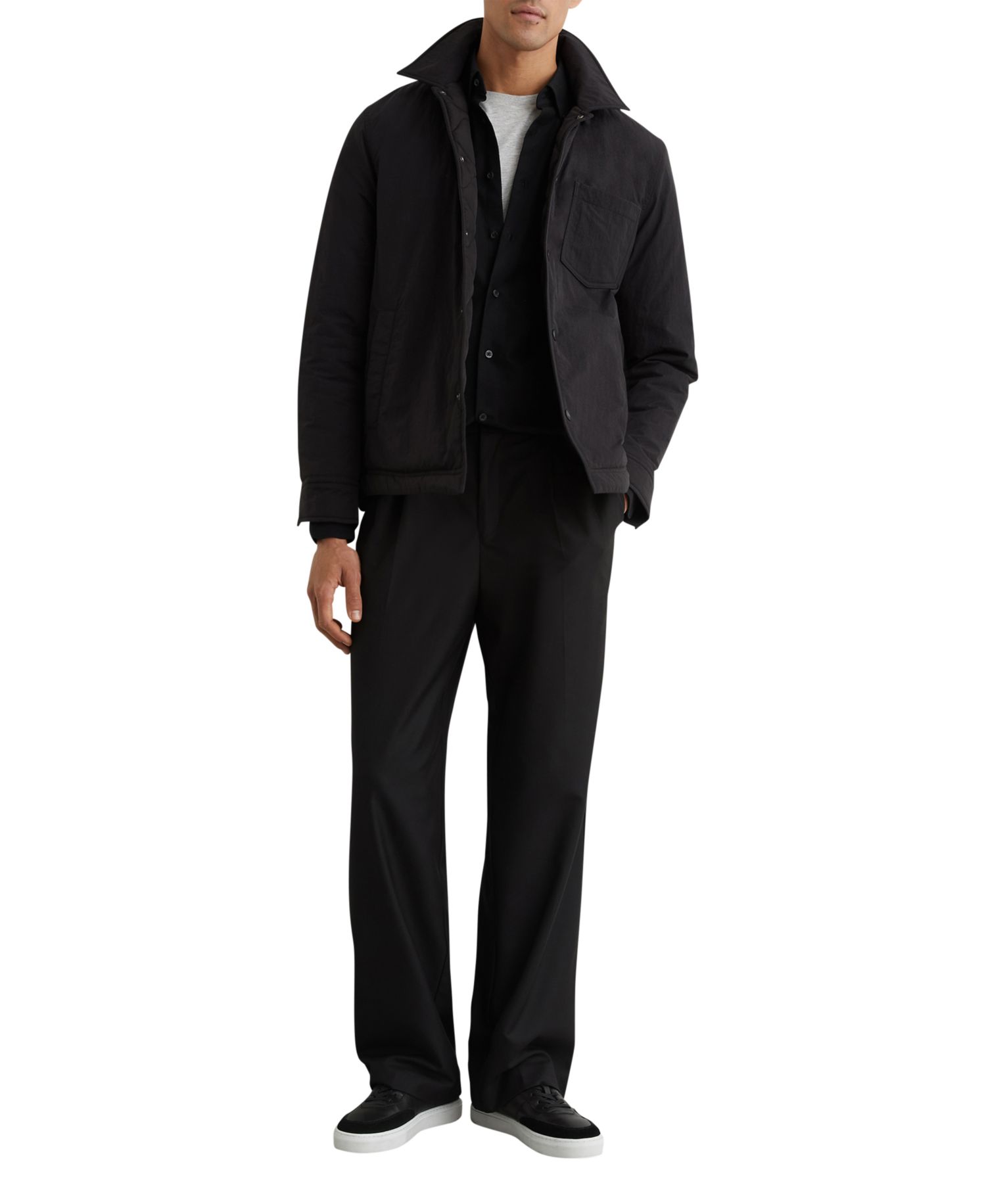 Men's Vasey Quilted Press-Stud Overshirt