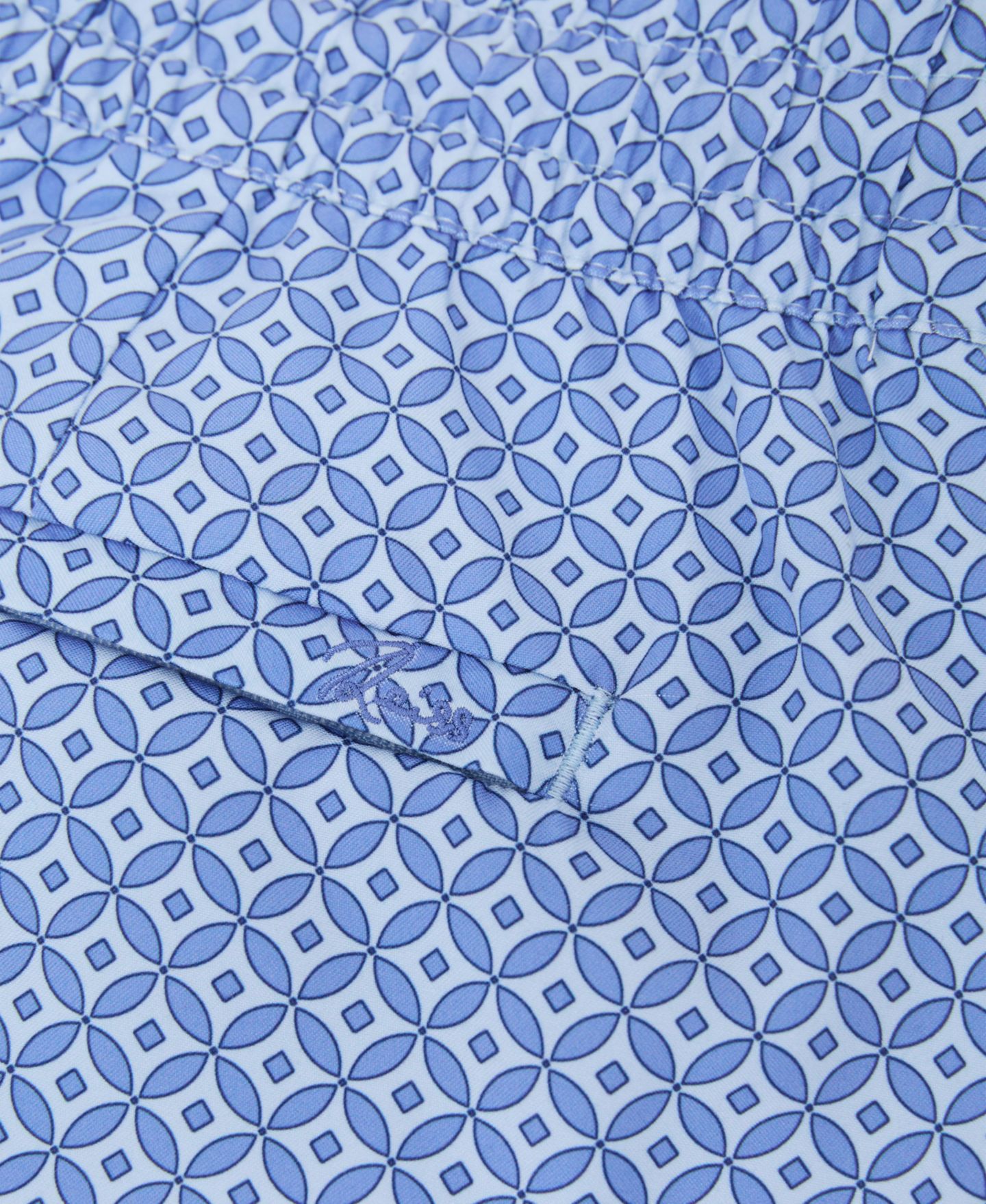 Пляжные шорты Geometric-Print для мужчин — REISS, цвет: Синий — фото 4