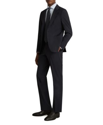 Men's Wool-Blend Tailored-Fit Suit Pants