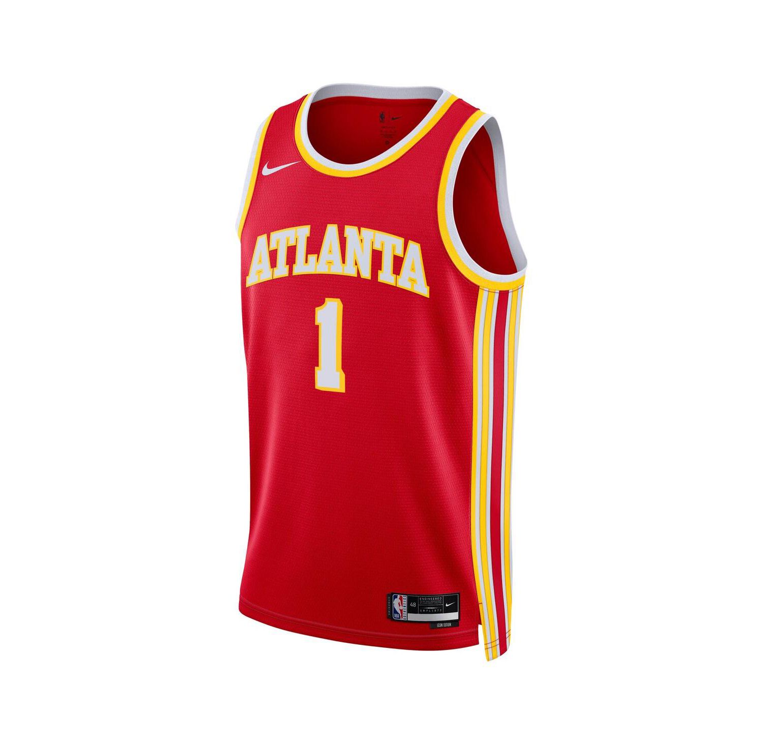 Men's and Women's Jalen Johnson Red Atlanta Hawks Swingman Icon Edition Jersey