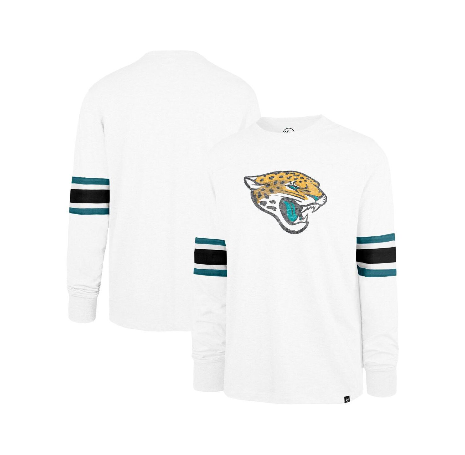 Men's White Jacksonville Jaguars Gridiron Premier Brex Long Sleeve T-Shirt
