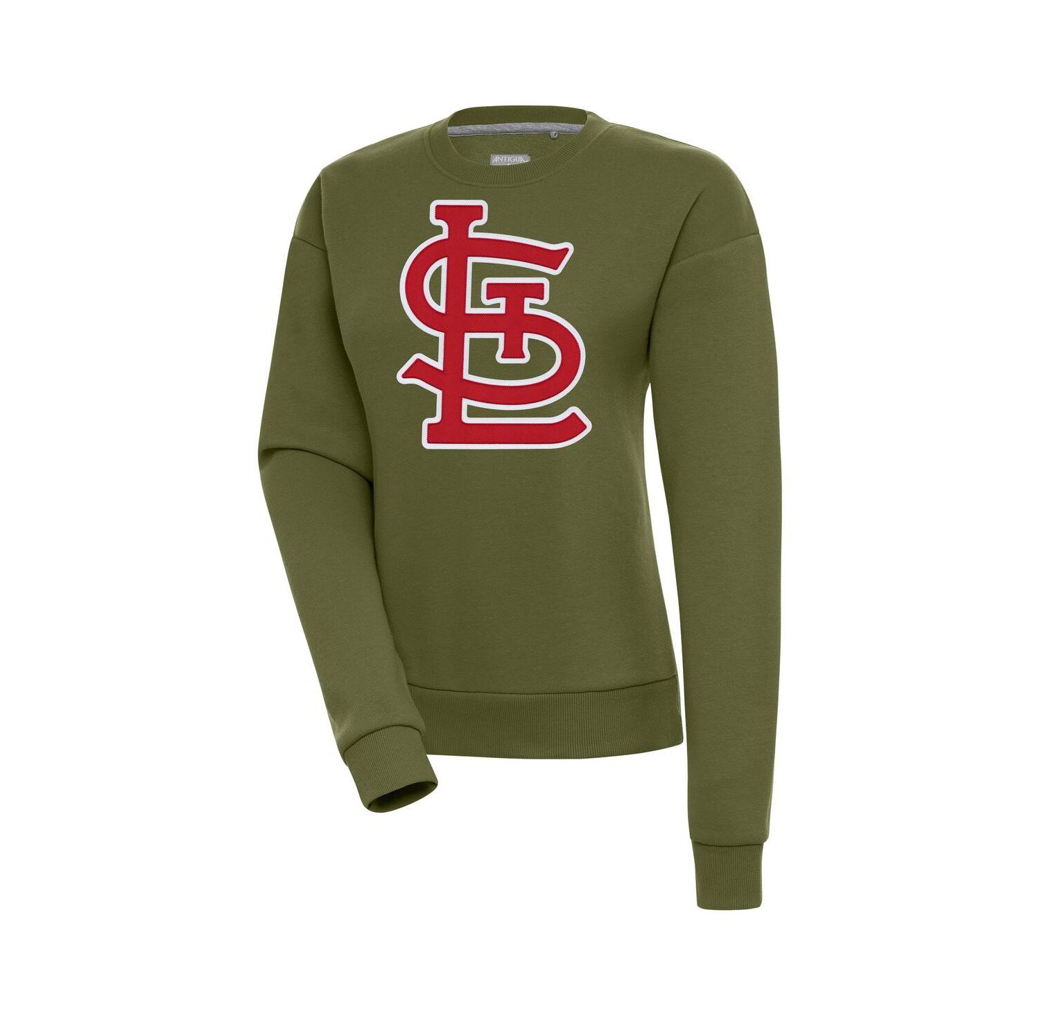 Women's Olive St. Louis Cardinals Victory Pullover Sweatshirt