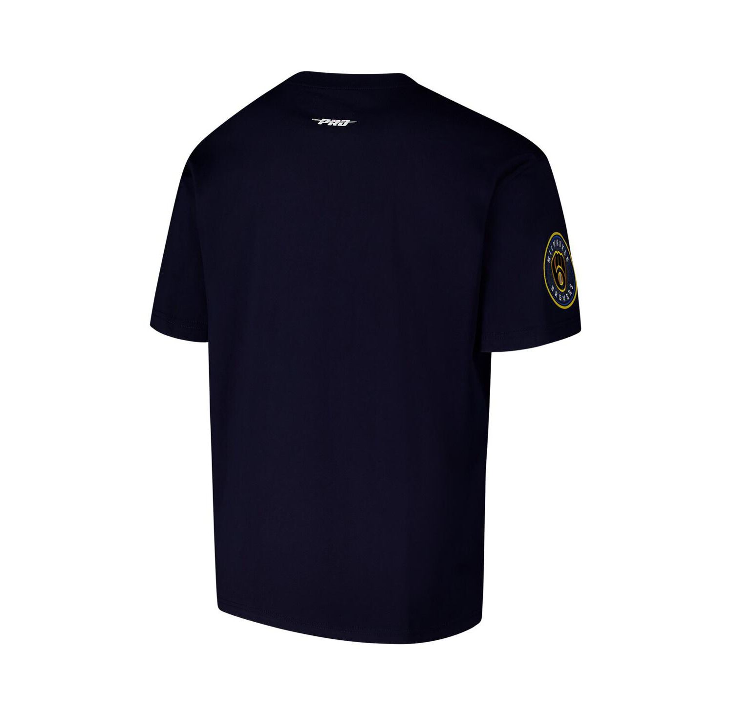 Men's Navy Milwaukee Brewers Turn It Up Dropped Shoulder T-Shirt