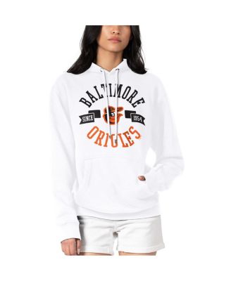 Women's White Baltimore Orioles City Graphic Pullover Hoodie