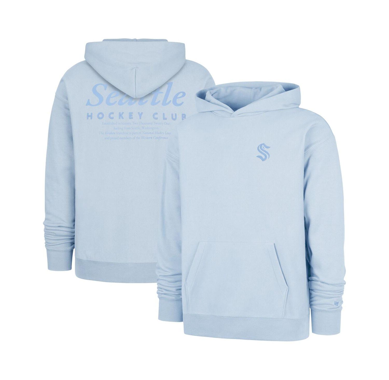 Men's Light Blue Seattle Kraken Foundation Pullover Hoodie
