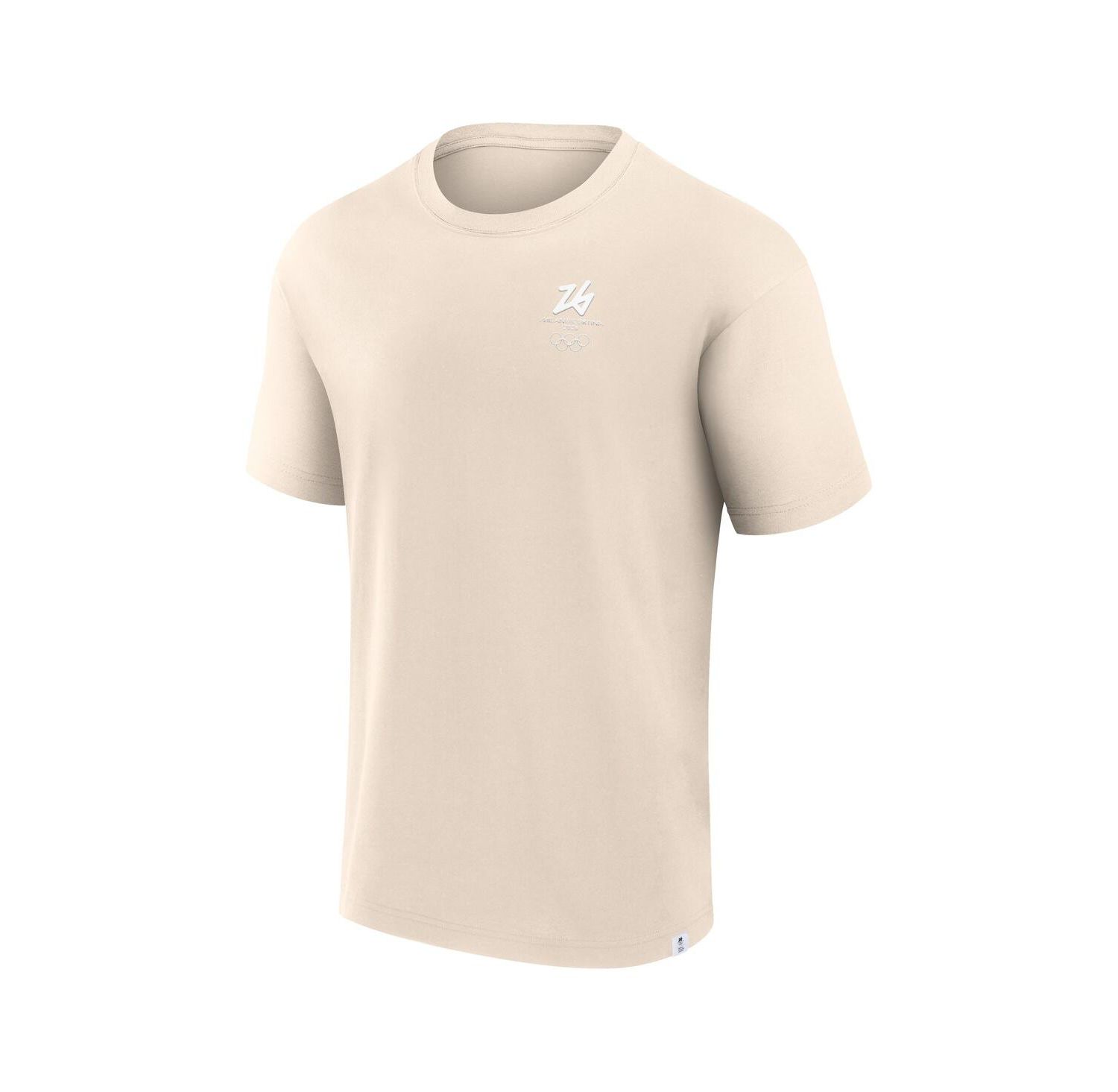 Men's Cream Milano Cortina 2026 Winter Olympics Fashion T-Shirt
