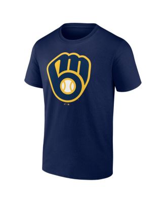 Men's Navy Milwaukee Brewers Logo T-Shirt