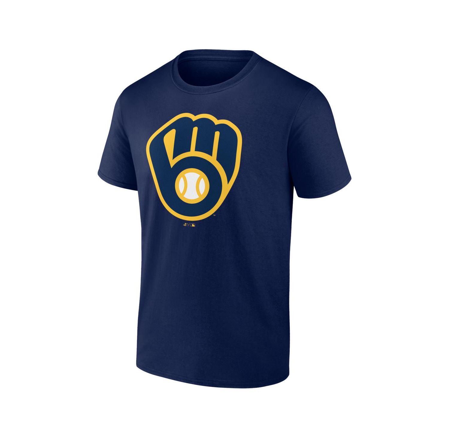 Men's Navy Milwaukee Brewers Logo T-Shirt