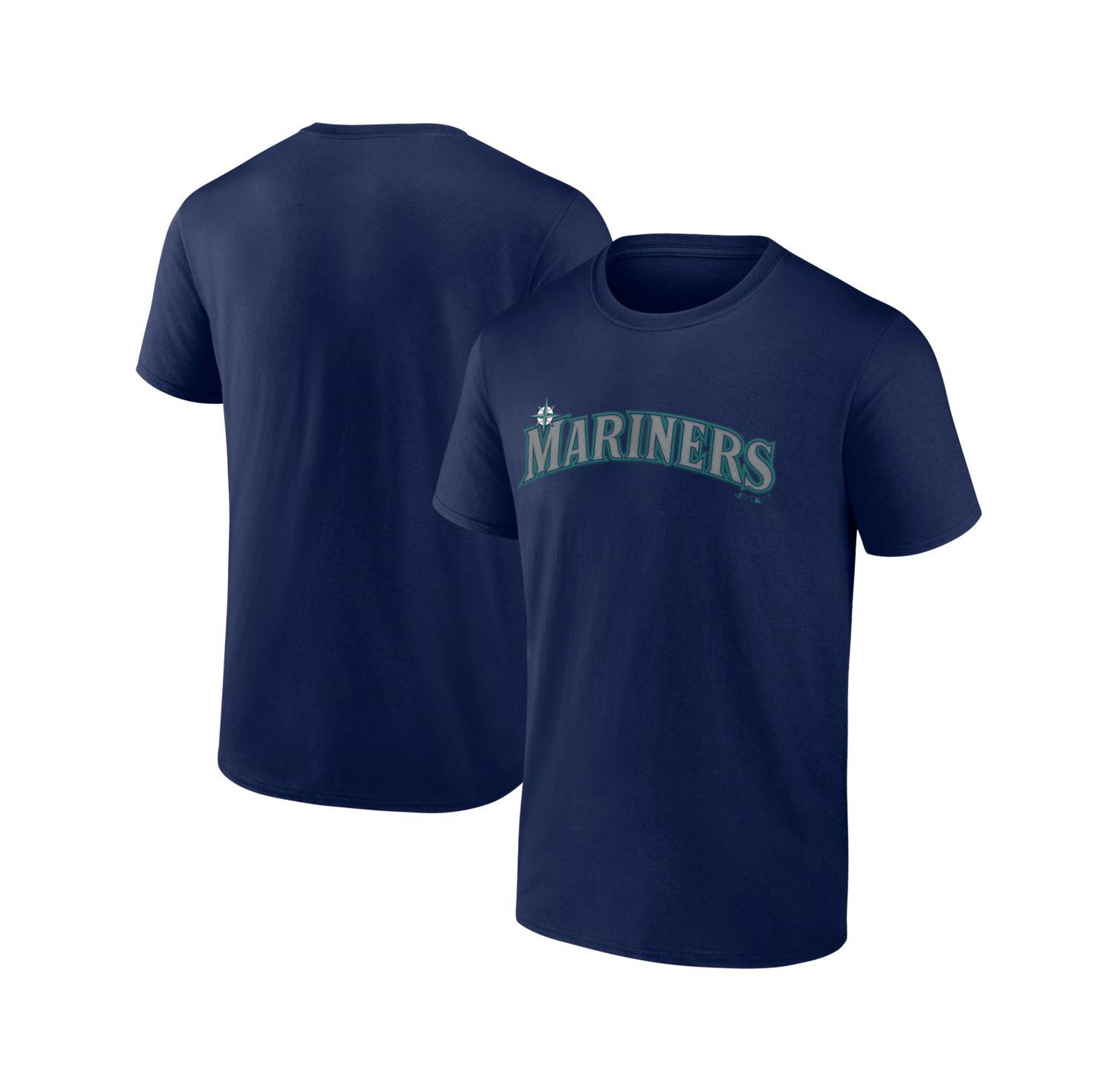 Men's Navy Seattle Mariners Wordmark T-Shirt