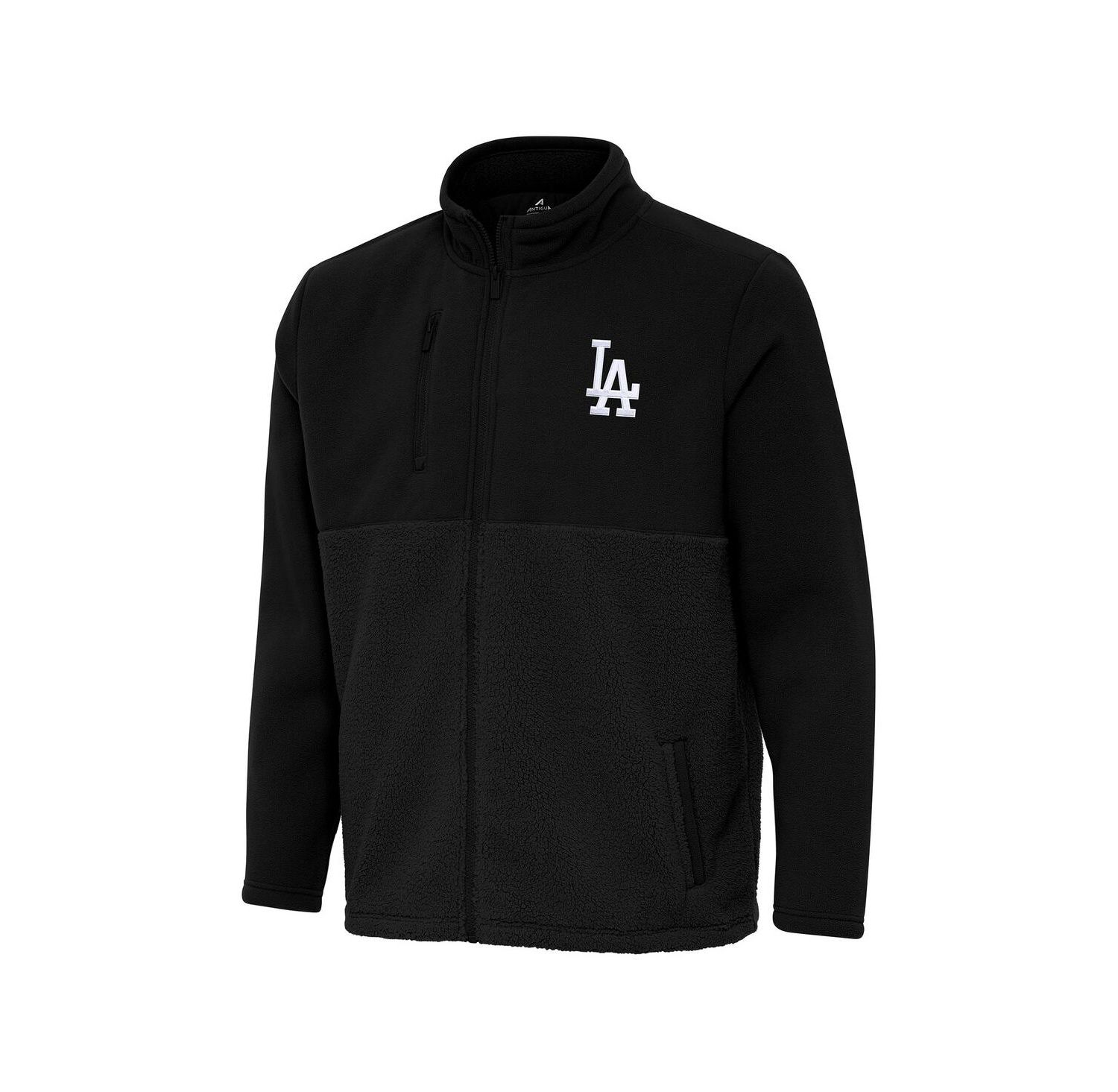 Men's Black Los Angeles Dodgers Daily Fused Full-Zip Jacket