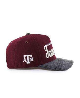 Men's and Women's Maroon Texas A&M Aggies Windowpane Plaid Collection Hitch Adjustable Hat