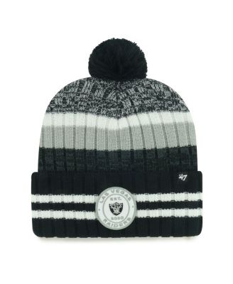 Men's Las Vegas Raiders Quiver Cuffed Knit Hat with Pom