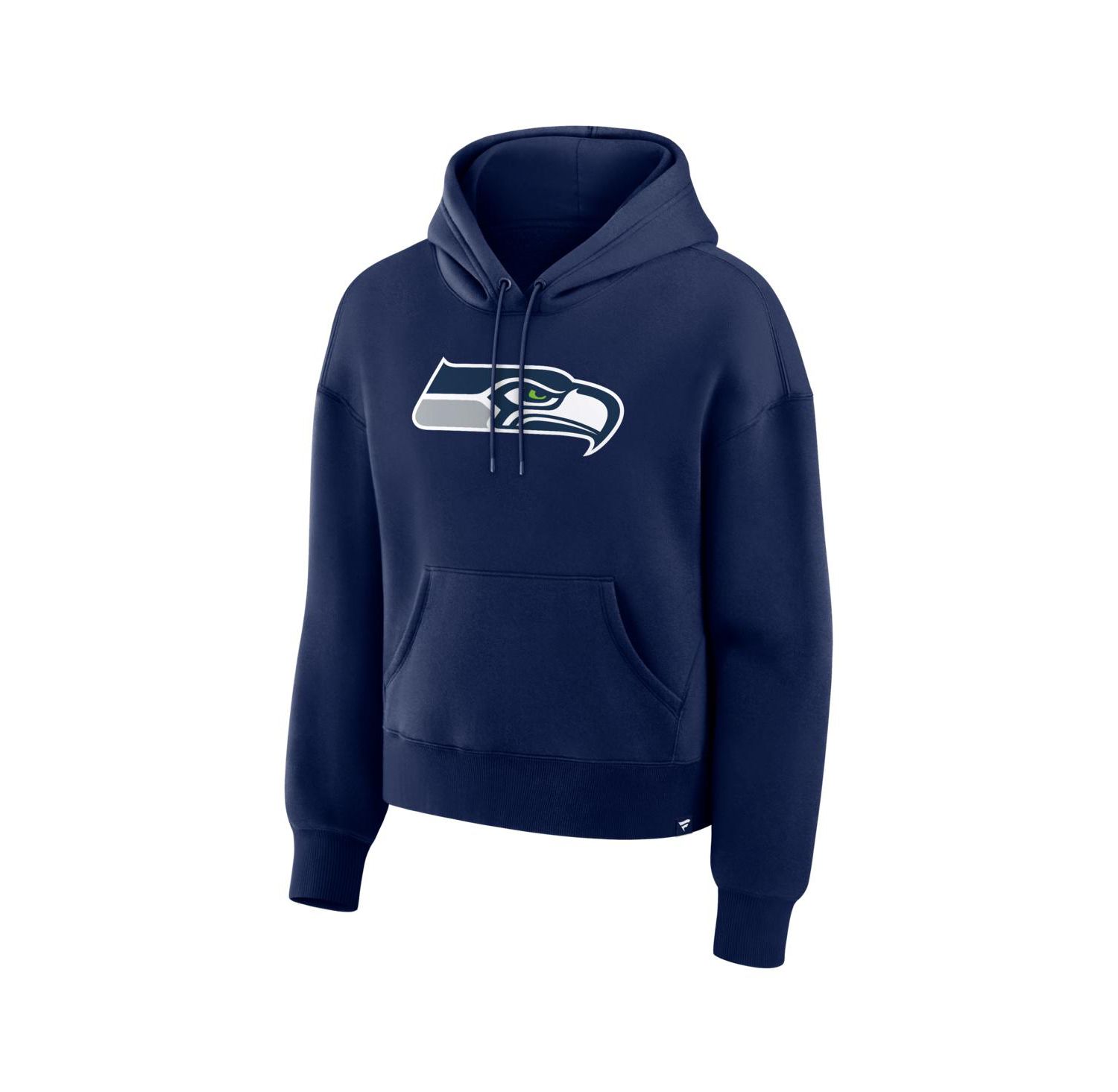 Women's College Navy Seattle Seahawks Relaxed High Hip Essential Legacy Hoodie